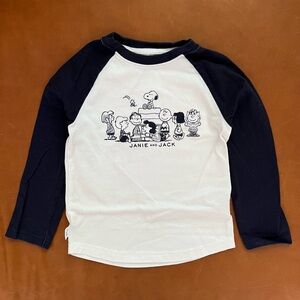 JANIE & JACK x Peanuts Snoopy Baseball Tee, 3T - NWOT